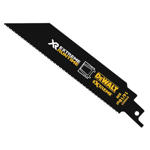 DEWALT Power Tools FlexVolt XR Metal Reciprocating Blade 152mm 14/18 TPI (Pack 5)