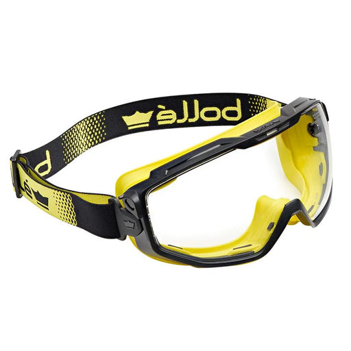 Bolle Safety Yellow Vented Universal Goggles - PLATINUM® Clear