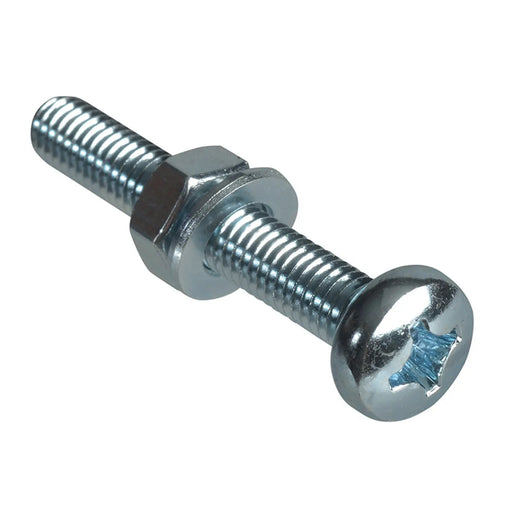 ForgeFix Machine Screw Pozi Compatible Pan Head ZP M6 x 40mm ForgePack 20