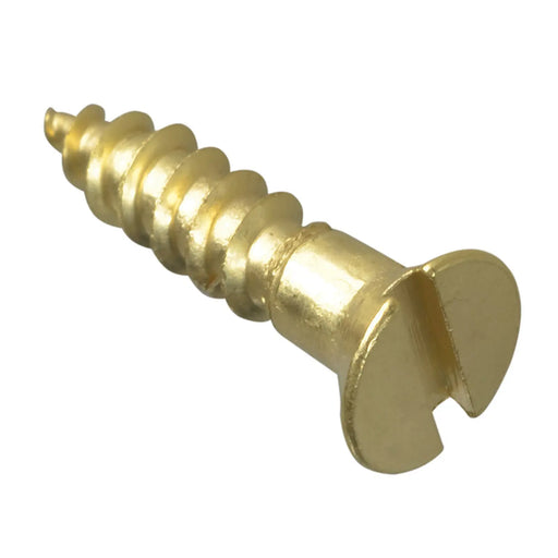 ForgeFix Wood Screw Slotted CSK Brass 5/8in x 6 ForgePack 30