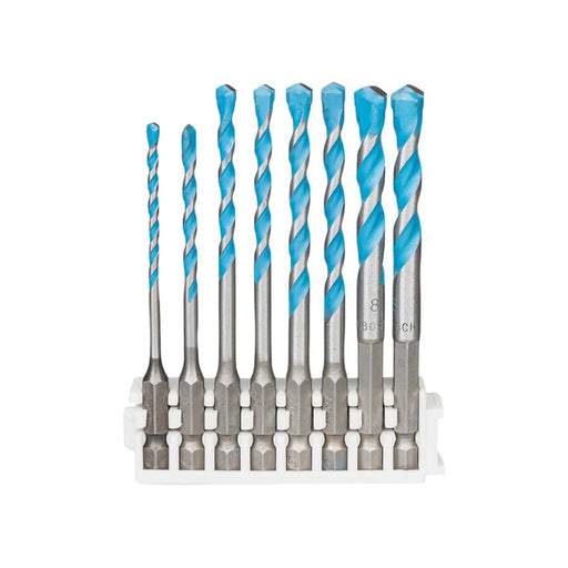 Bosch Powertool Accessories EXPERT HEX-9 Multi Construction Drill Bit Set, 8 Piece