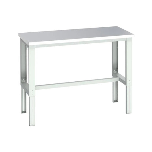 Bott Cubio Adjustable Bench, Stainless Steel Clad Top 1500 x 750mm