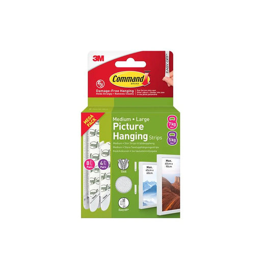Command™ Picture Hanging Strips Medium and Large, Value Pack