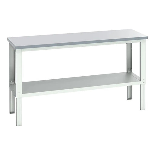 Bott Cubio Adjustable Bench with Shelf, Laminate Top 2000 x 750mm