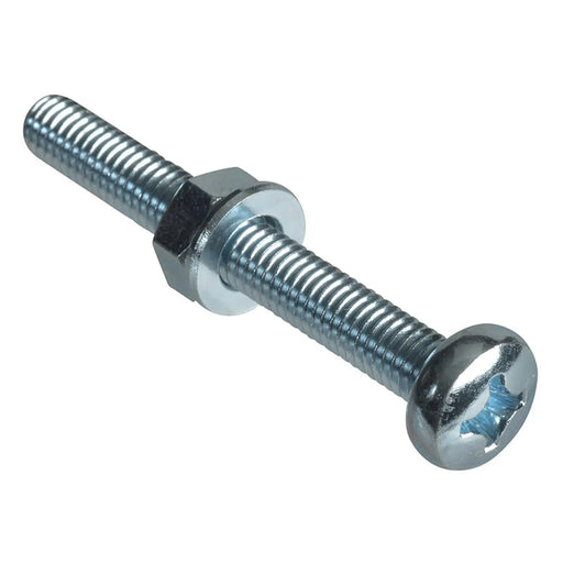 ForgeFix Machine Screw Pozi Compatible Pan Head ZP M6 x 50mm ForgePack 15