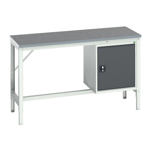 Bott Verso Bench with Cupboard, Lino Top 1500 x 600mm