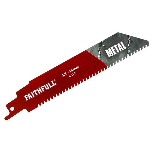 Faithfull S930HM Metal Carbide Sabre Saw Blade 152mm x 8 TPI