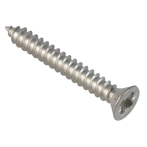 ForgeFix Self-Tapping Screw Pozi Compatible Pan Head SS 1.1/4in x 8 ForgePack 20