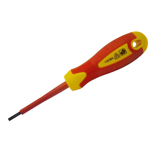 Faithfull VDE Soft Grip Screwdriver Parallel Slotted Tip 2.5 x 75mm