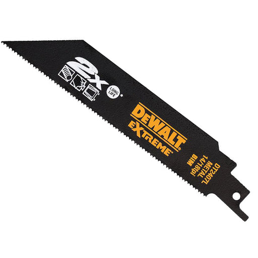 DEWALT Power Tools 2X Life Metal Reciprocating Blade 152mm x 14/18 TPI (Pack 5)