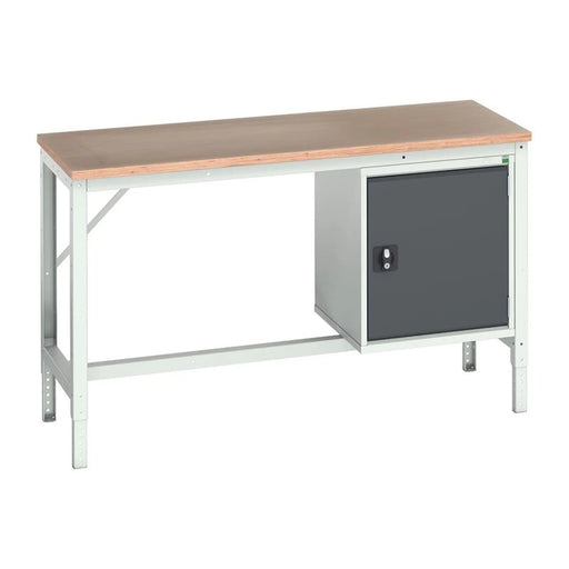 Bott Verso Adjustable Bench with Cupboard, mpx Top 1500 x 600mm