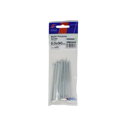 ForgeFix Multi-Purpose Pozi Screw CSK ST ZP 5.0 x 90mm ForgePack 10