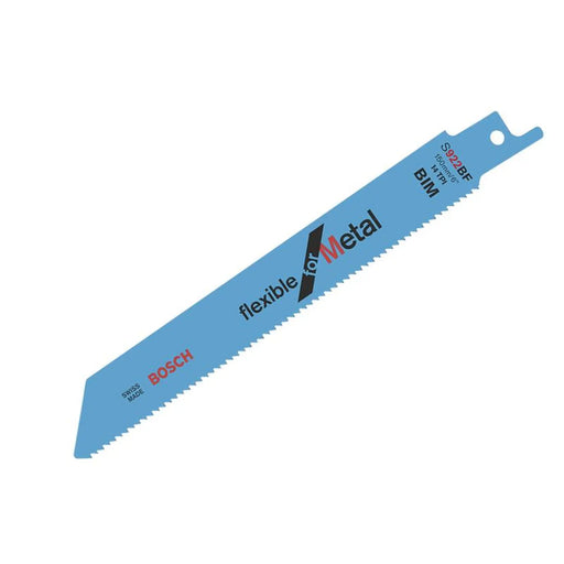 Bosch Powertool Accessories S 922 BF Flexible for Metal Reciprocating Saw Blade 150mm 14 TPI P(Pack 100)