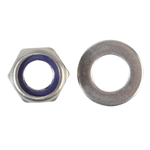 ForgeFix Nyloc Nuts & Washers A2 Stainless Steel M12 ForgePack 6