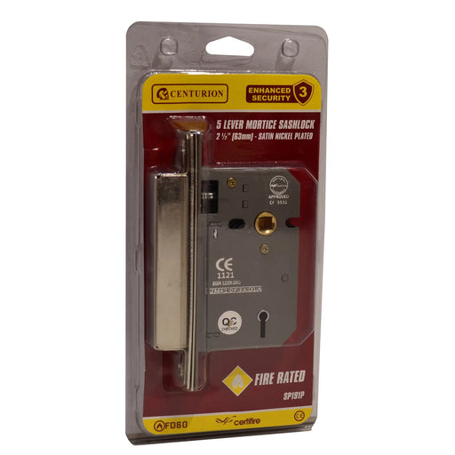 Centurion 5 Lever Mortice Sashlock 63Mm