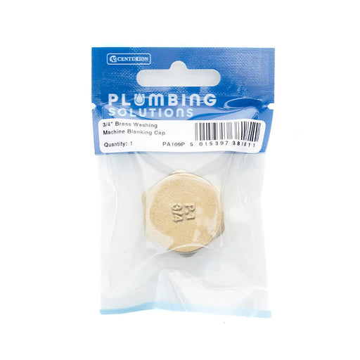 Centurion Ps 3/4Brass Washing Machine Blanking Cap