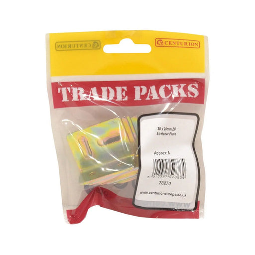 Centurion Stretcher Plate Zp 38Mm X 28Mm 8 Pk