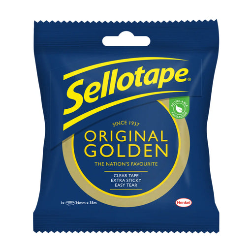 Sellotape Original Golden Tape 24mm x 35m