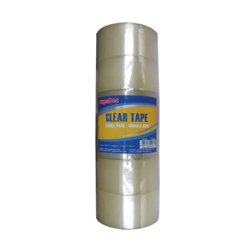 SupaDec Clear Tape Single Roll 48mm x 50m