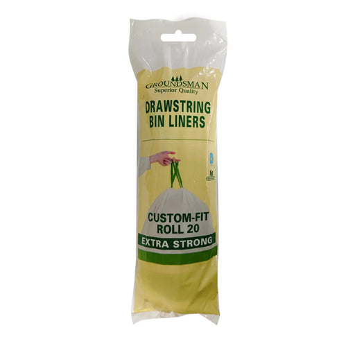 Groundsman Drawstring Bin Liners Pack 20 20L