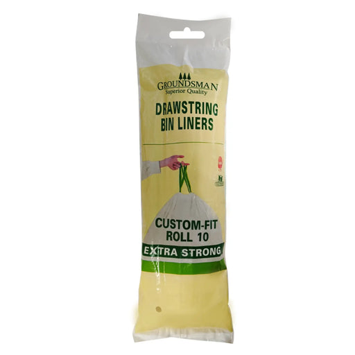 Groundsman Drawstring Bin Liners Pack 10 50/60L