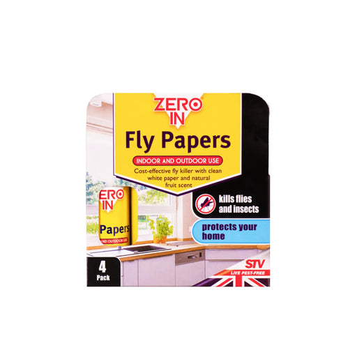 Zero In Fly Papers 4 Pack
