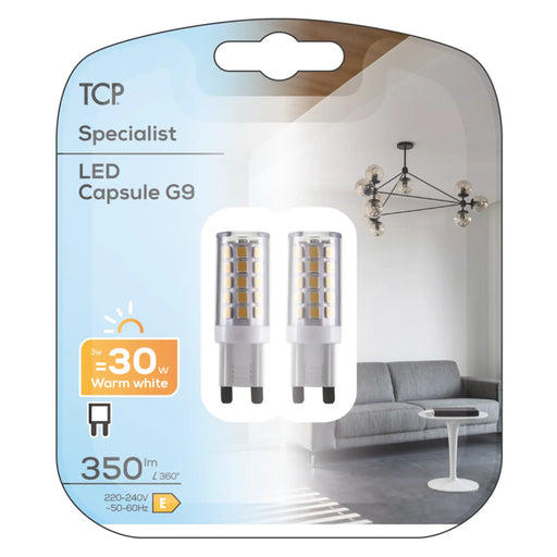Stax TCP  LED G9 Capsule Lamp 350 Lumens