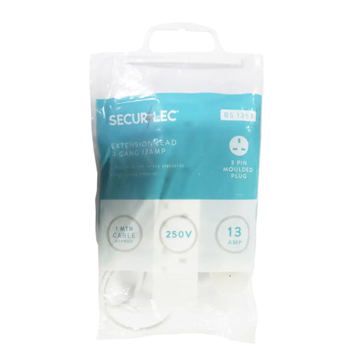Securlec 4 Gang Extension Lead 1m 13 Amp