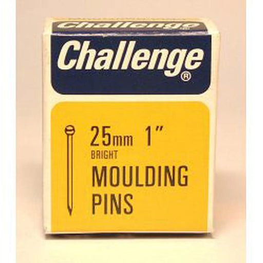 Challenge Moulding Pins (Veneer Pins) - Bright Steel (Box Pack) 25mm