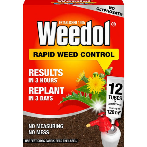 Weedol Rapid Weed Control 12 Tubes Concentrate