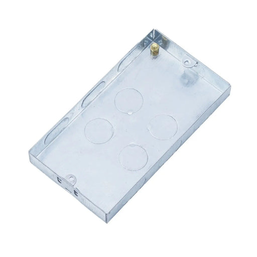Securlec Metal Back Box 2 Gang 25mm