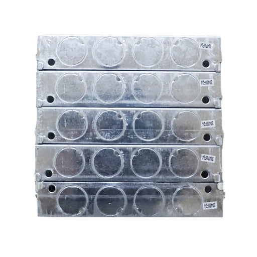 Securlec Metal Back Box 2 Gang 25mm