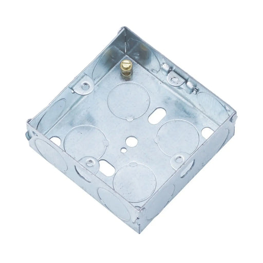 Securlec Metal Back Box 1 Gang 25mm