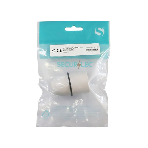 Securlec T2 Cord Grip Lampholder White Pre-Packed