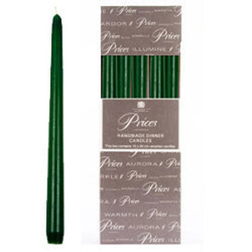 Price's Candles Venetian 10" Candle Pack 10 Green