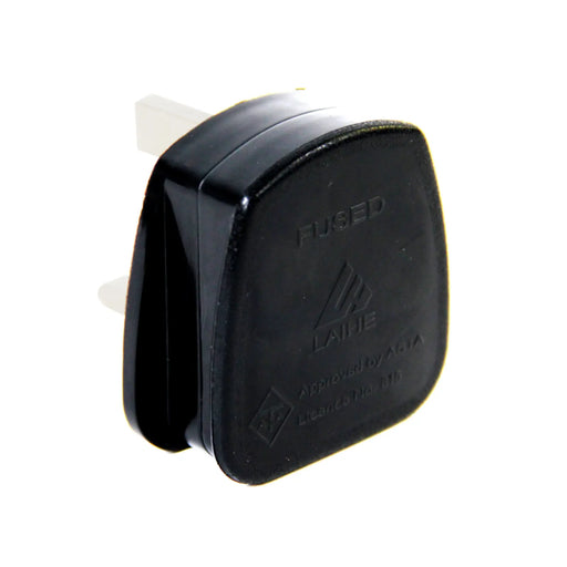 Securlec 3 Pin Nylon BS Plug, Fused 13A Black Display Box