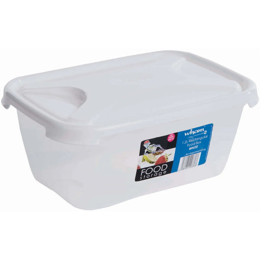 Wham Rectangular Food Storage White 1.2L