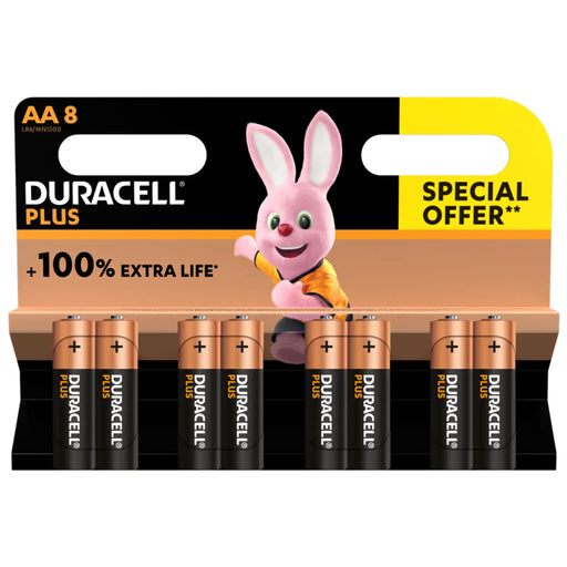 Duracell Plus Power AA Special Offer Pack 8 Pack