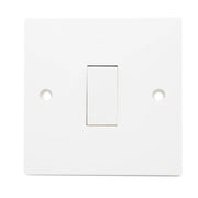 Securlec Square 1 Gang 2 Way Light Switch Square Edge