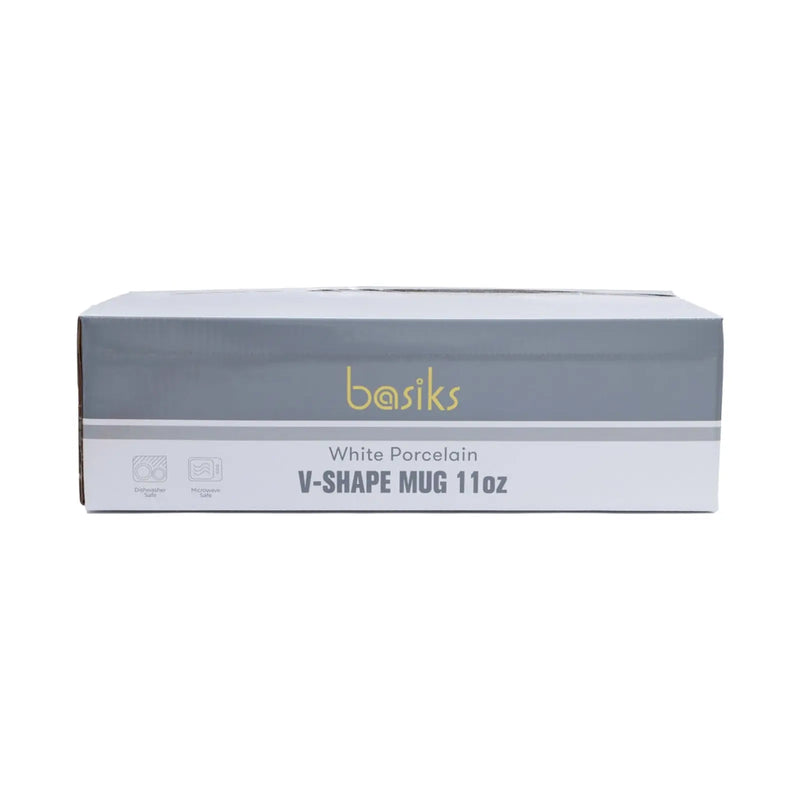 Basiks White Porcelain Cone Mug 11oz/325ml