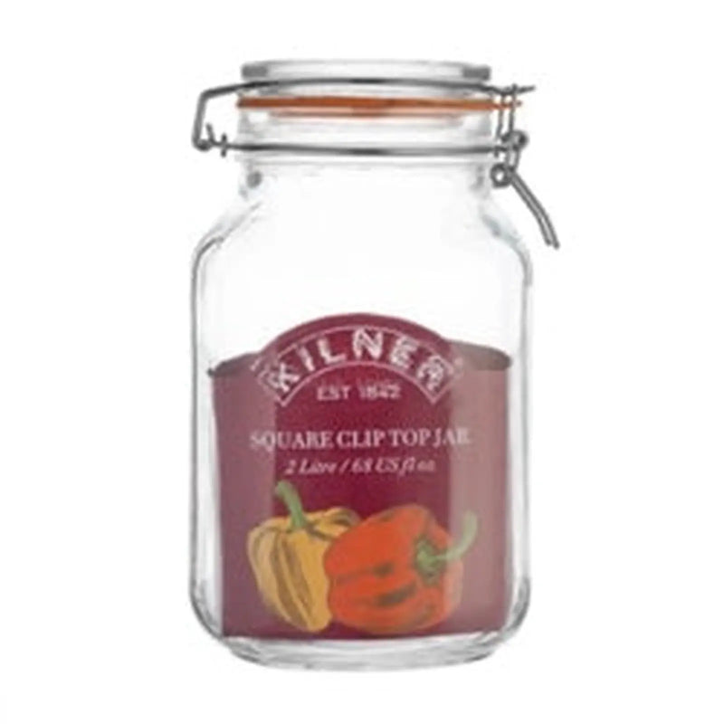 Kilner Clip Top Jar - Square 2L