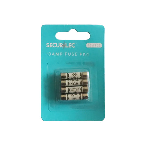 Securlec 10A BS1362 Fuses Blister Pack Pack 4