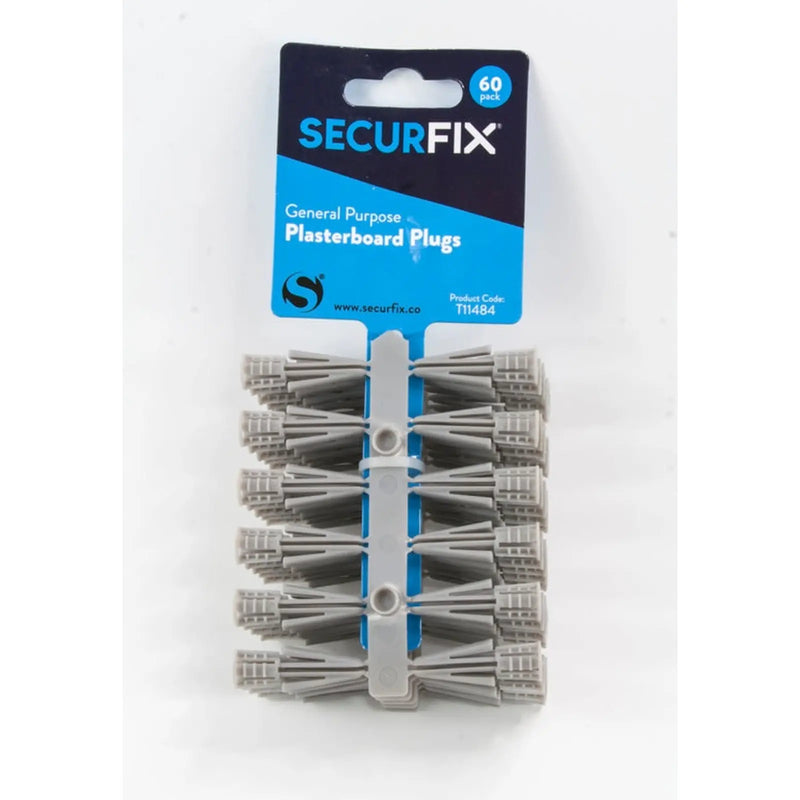 Securfix General Purpose Plasterboard Plugs 60 Pack