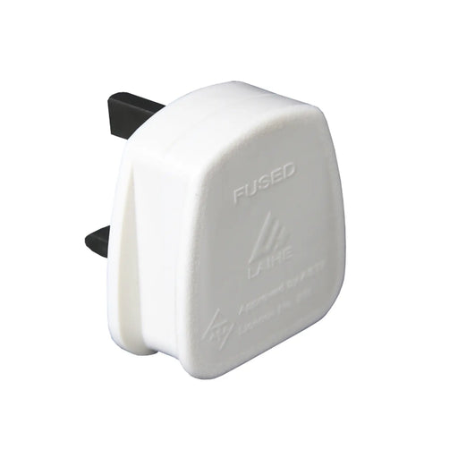 Securlec 3 Pin Nylon BS Plug White 13 Amp 250V Display Box