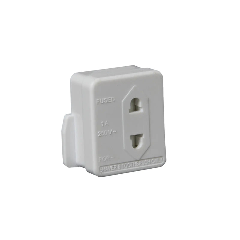 Securlec Fused Shaver & Toothbrush Adaptor 1 Amp Skin Packed