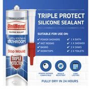 UniBond Anti Mould Triple Protect Cartridge White