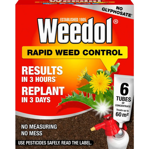 Weedol Rapid Weed Control 6 Tubes Concentrate