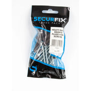Securfix Heavy Duty Wall Plugs Brown W.Screws 20 Pack