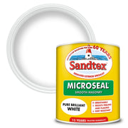 Sandtex Smooth Masonry Paint 1L Pure Brilliant White