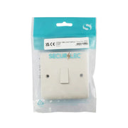 Securlec 1 Way 1 Gang Light Switch Round Edge